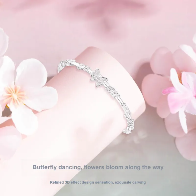 NUSQ Sterling Silver Bangles Women's-2
