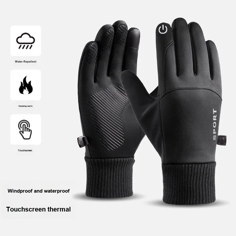 Puffiness Ski Gloves Warm Fall And Winter Outdoor Gloves Unisex-2