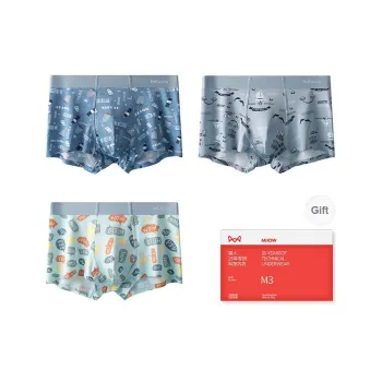 MIIOW Cool One Summer Series Underpants Men's Shopping Bag 3 Pack