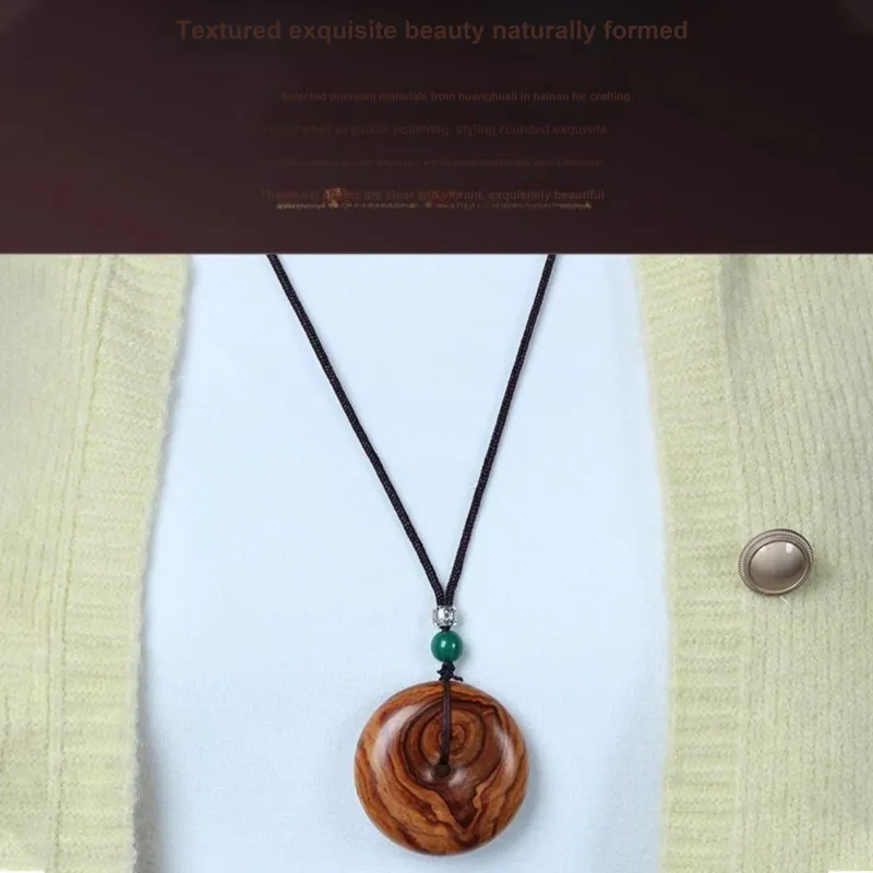 Tan Xin Padauk Wooden Necklaces Unisex-3