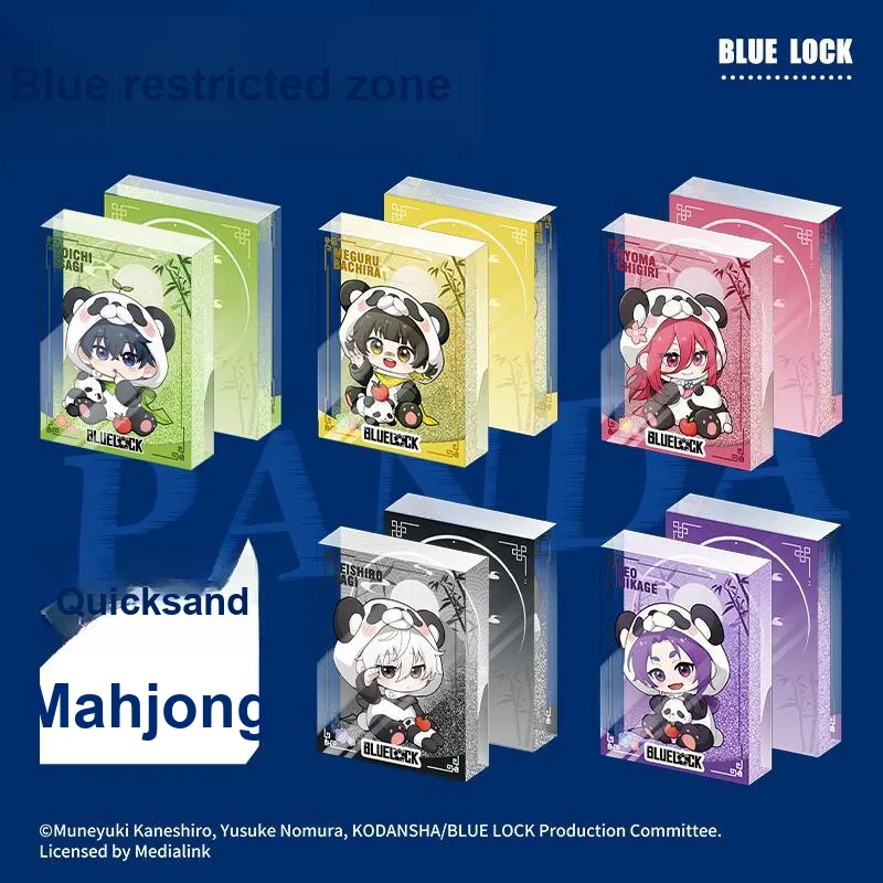Crooked Melon Production Blue Lock Panda Collection Quicksand Mahjong Cute Merch Ornament Acrylic Stands-19