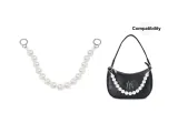 2.0 Wide Pearl Infinity Clasp Silver 38cm[Bag Not Included]