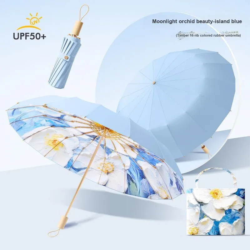 Imono Tall Wind Resistant Sunny And Rainy Dual Use Umbrella-23