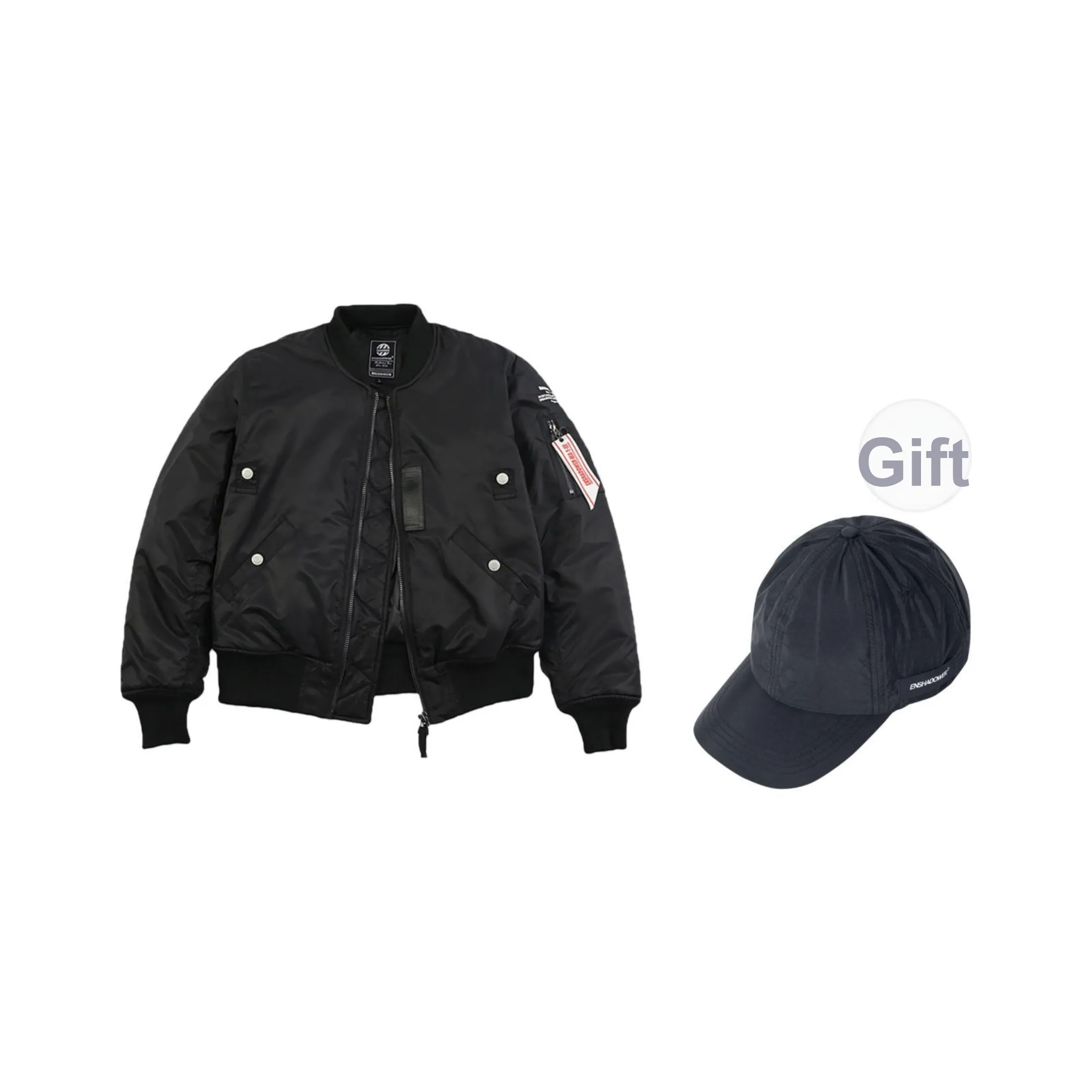 ENSHADOWER Puffer Jackets Unisex Black