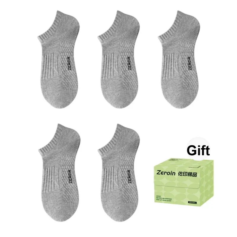ZEROIN No Show Socks Unisex Box 5 Pack-10