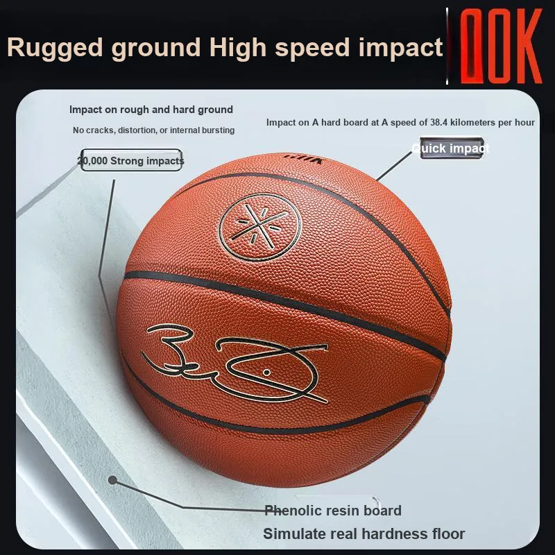 LiNing Microfiber Leather Basketball Brown Wade Legend Collection, Size 7 Basketball Standard Training Unisex-2