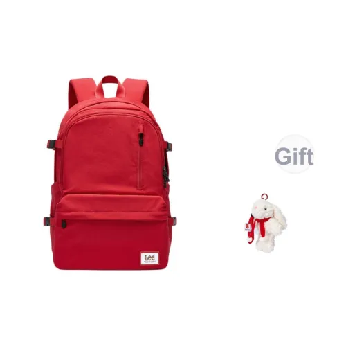 Lee Ткань Путешественный Рюкзак Женские Преппи Красный