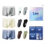 Box 3-Pack (Mist Blue+Light Gray+Off White)+6 Pairs of Socks