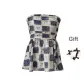 (Blue White+Bowknot Hair Tie) Comes with