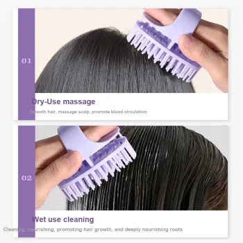 LMLTOP Silicone Head Massager Shampoo Brush For Scalp Massage And Hair Cleaning Hairdressing Tools Massage