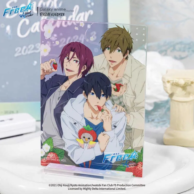 Xhdm Free! Haruka Nanase, Makoto Tachibana, Akari Sosaka, Strawberry Collection Acrylic Stands-4
