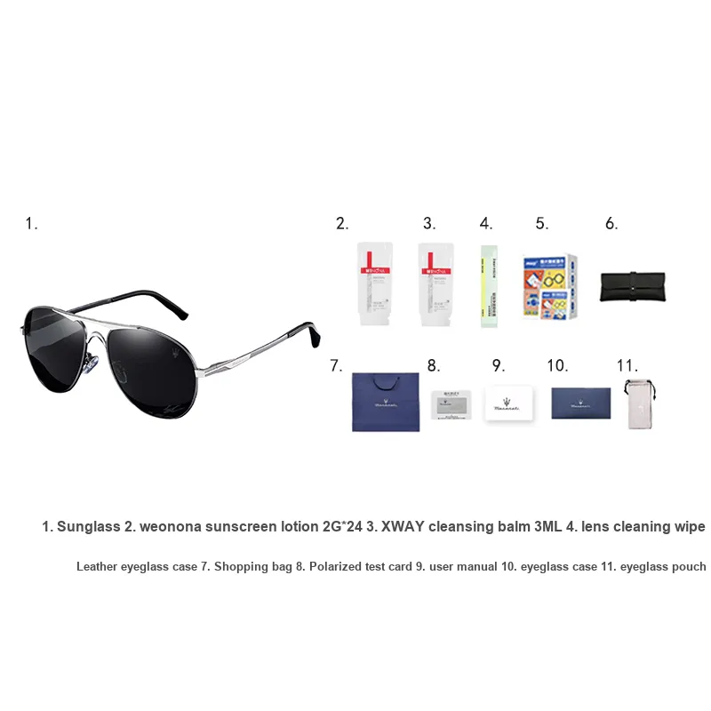 Maserati Aviator Sunglasses Unisex-16