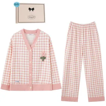 MIOJUER Pajama Set Spring And Fall Women's Pink