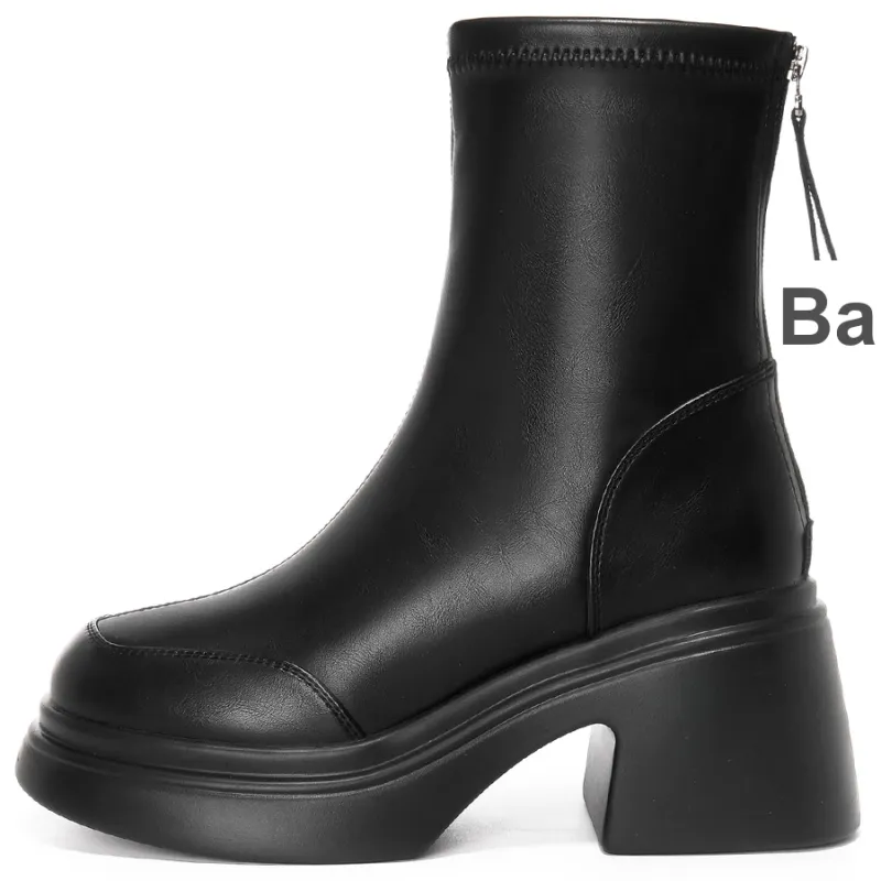 OMS Ankle Boots Women's Black/Brown-0