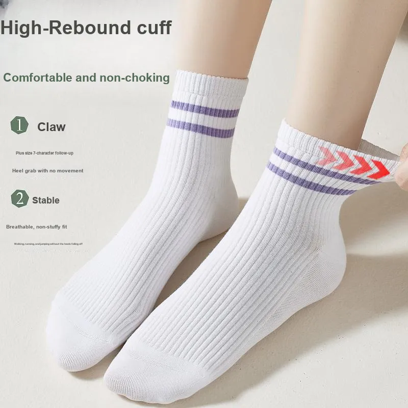 MIIOW Mid-Calf Socks Women's 5 Pack-3