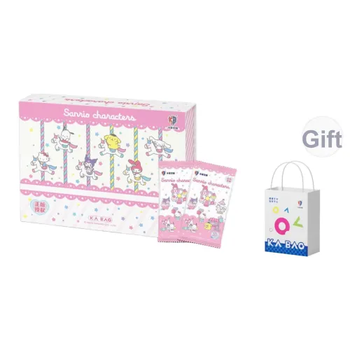 Kabao Cultural Creation x Sanrio Kuromi Cinnamoroll Polaroid Вечеринка План First Round V10 IP Аниме Карточки 18 Пачек Коробка