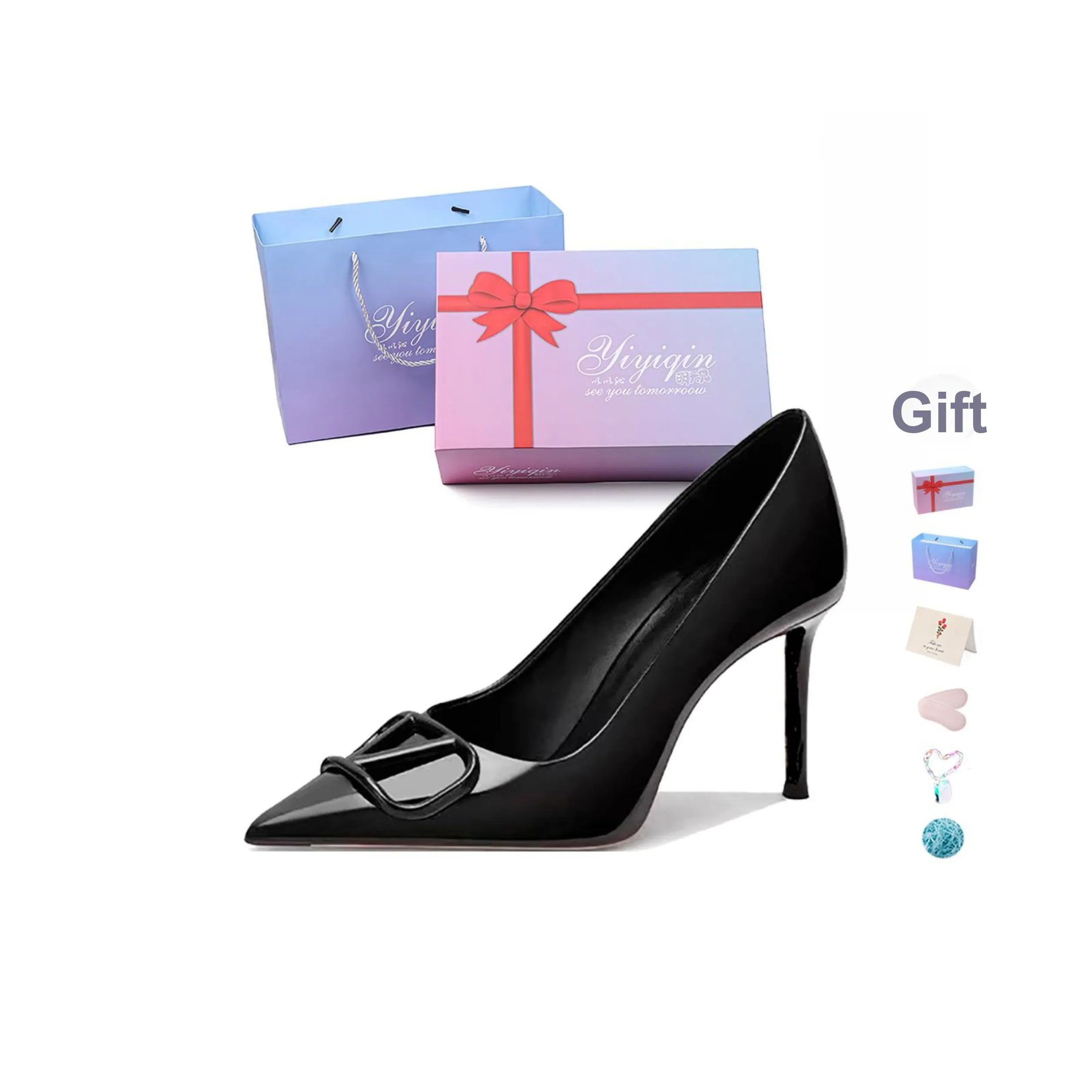 Take the Qin Низкий каблук Высокий каблук Женские Подарочный набор в коробке