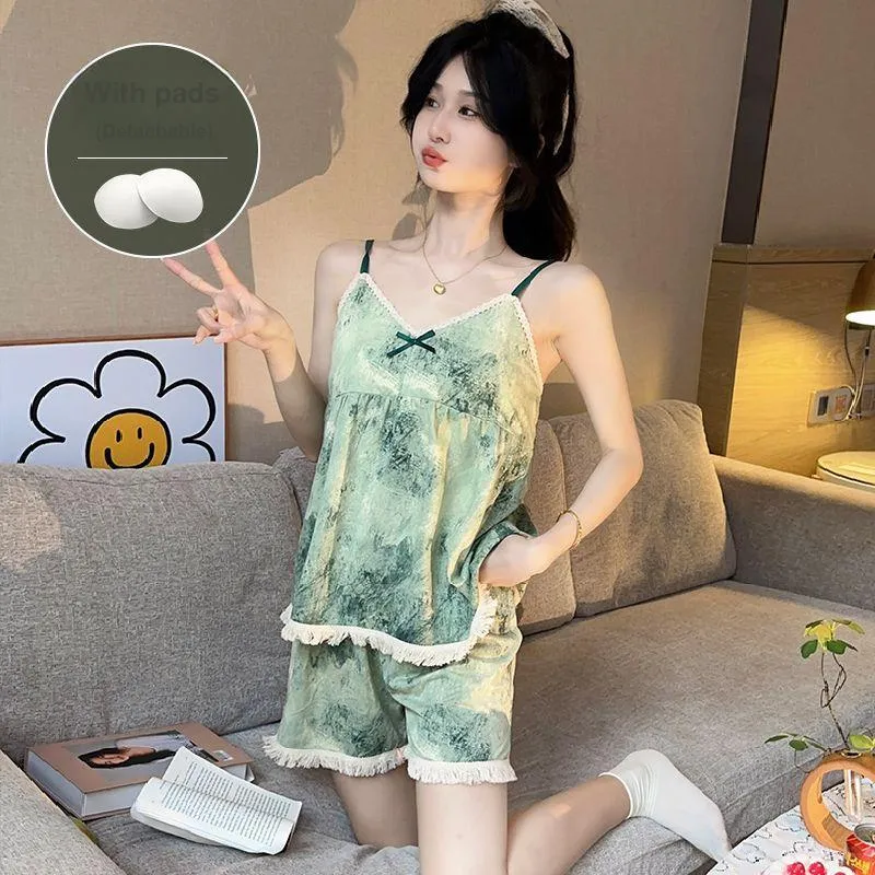 O'MESIK Pajama Set Women's Green-4