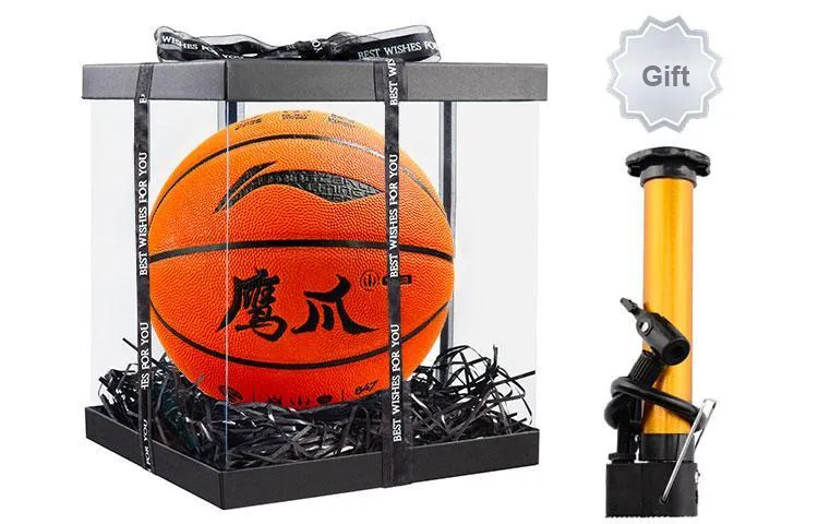 LiNing CBA Collection PU Basketball Orange Size 7 Training Men's-0