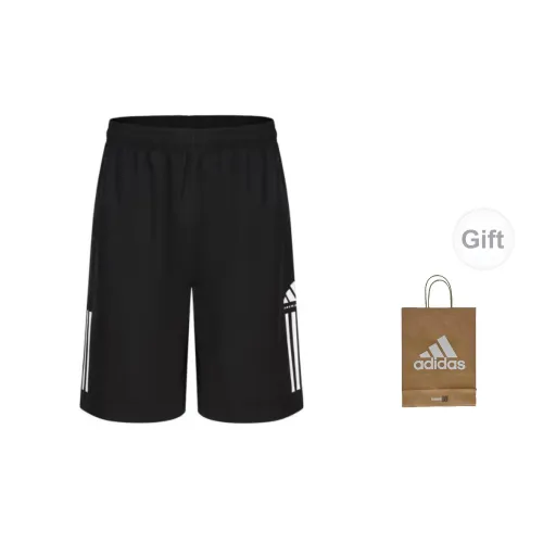 Adidas Casual Shorts Men Black/White Shorts+Gift Bag