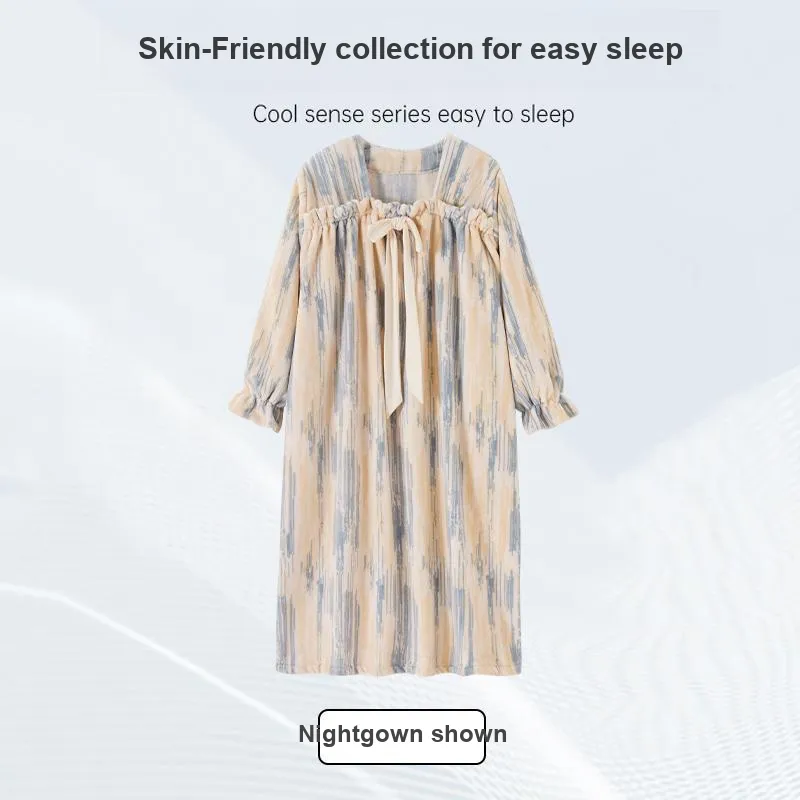 OUSHIBO Nightgown Women's Image Color-4