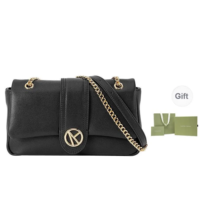 VANESSA HOGAN Vh Classic Series Cow Leather Small Square Bag Shoulder Bag Regular Women's Ecru/Black-7