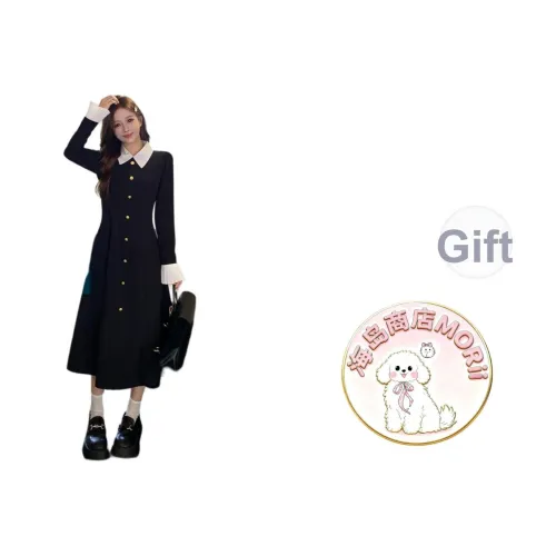 MORii Длинное платье с длинными рукавами женское