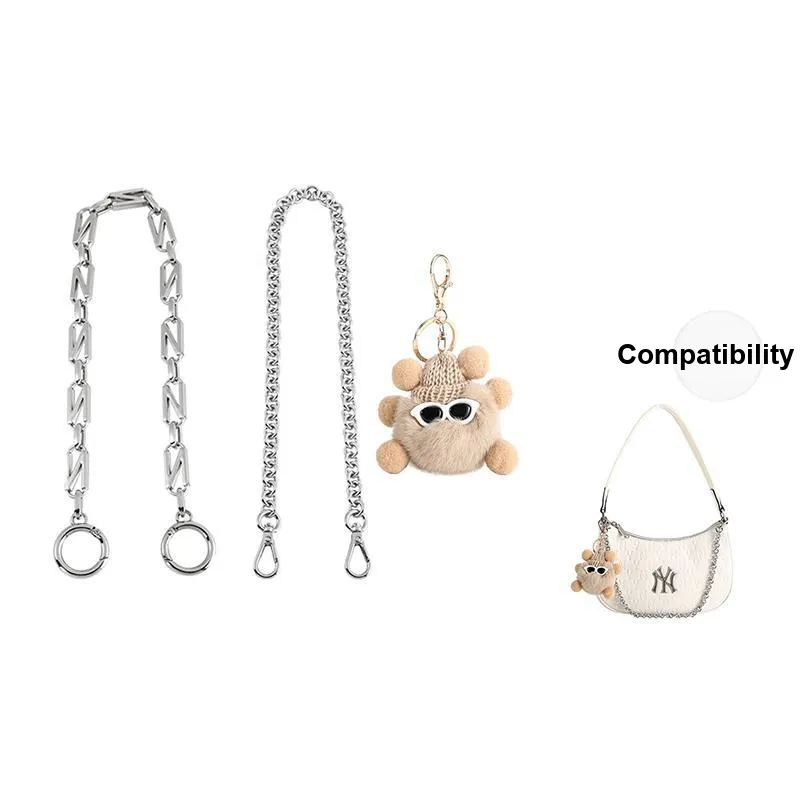 Luxury Care Artisan Workshop Copper Bag Straps Women's Silver