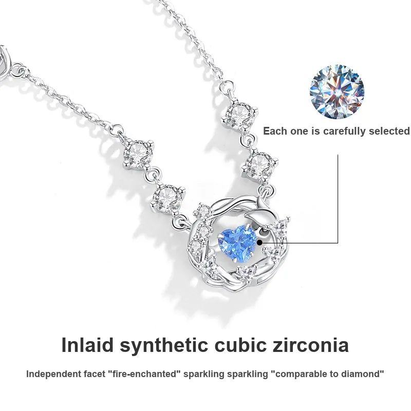 WINY 999 Fine Silver Necklaces Women's Silver-3