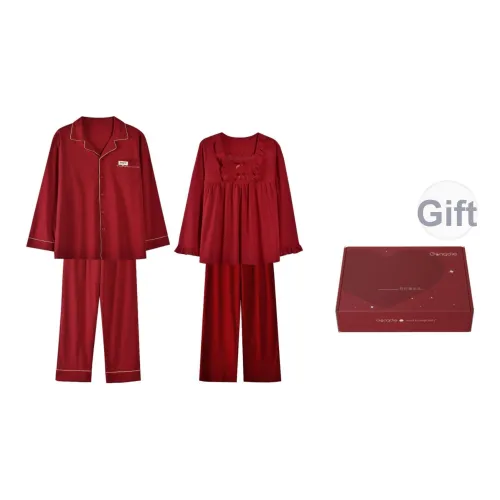Gongdie Длинный рукав Мужской + Женский Моделирование Унисекс Подарочные наборы пижам