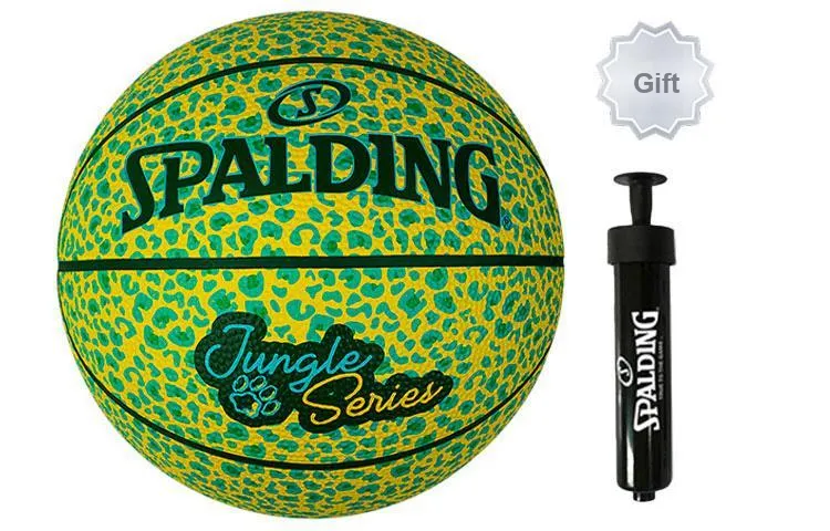 SPALDING Rubber Basketball Green Size 5 Training Kids'-0