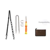 Smaller Bag Crossbody Modified Set (Black Acrylic Shoulder Strap+40cm Decorative Chain) with Modified Accessories Included