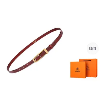 Jaylen Oos Slim Waist Korean Style Advanced Elegance Elegant Top Grain Cow Leather Leather Belts Women's
