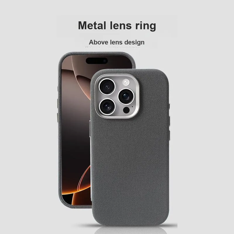 TXBX Ballistic Nylon Woven Material Magnetic Phone Case Compatibility With Apple 16/15/14/13 Collection-3