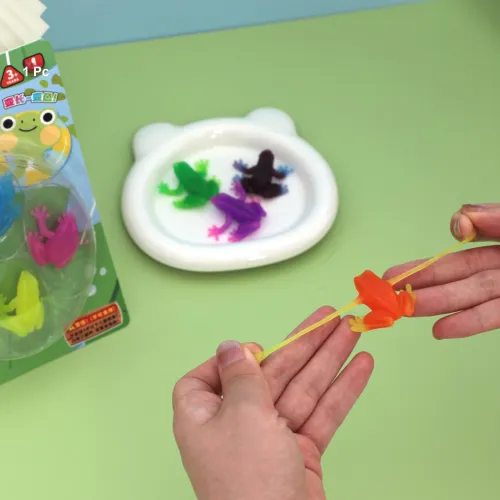 KAQU K Цвет меняющая эластичная игрушка лягушка