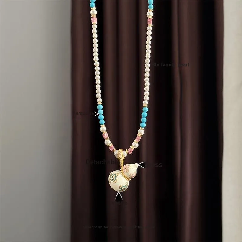 Long Fu Brass Necklaces Women's-2