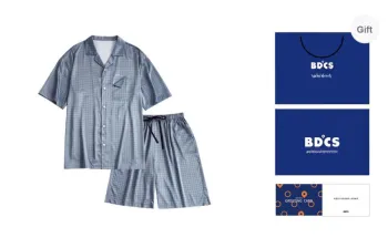 Peninsula City Pajama Set Men's Cerulean Gift Box Set