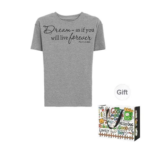 PZHK T Shirts Women's Gray Shopping Bag Included