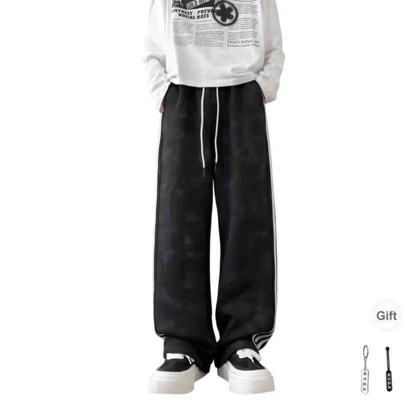 H.V.G.A Casual Pants Unisex Black+Giveaway-0