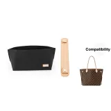 NF Medium Size Black Liner+Vegetable Tanned Leather Shoulder Pads 23cm (Vegetable Tanned Cow Leather)
