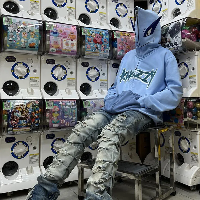 KAKAZZY Sweatshirts Unisex Light Blue-10