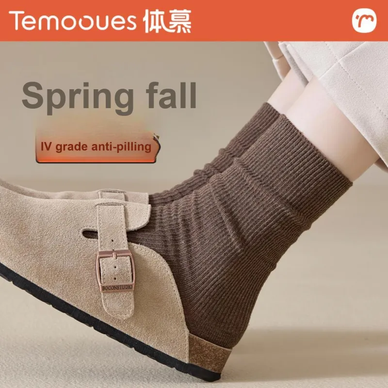 Temooues Mid-Calf Socks Women's Combo Set-10
