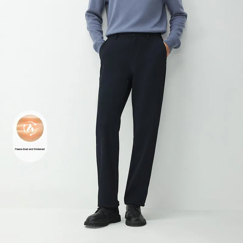 HLA Casual Pants Men Navy Blue 8G-2