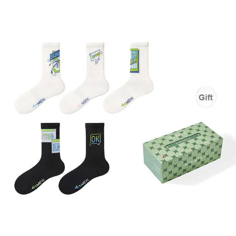 B&C.Room Mid Calf Socks Unisex 5 Pack-10