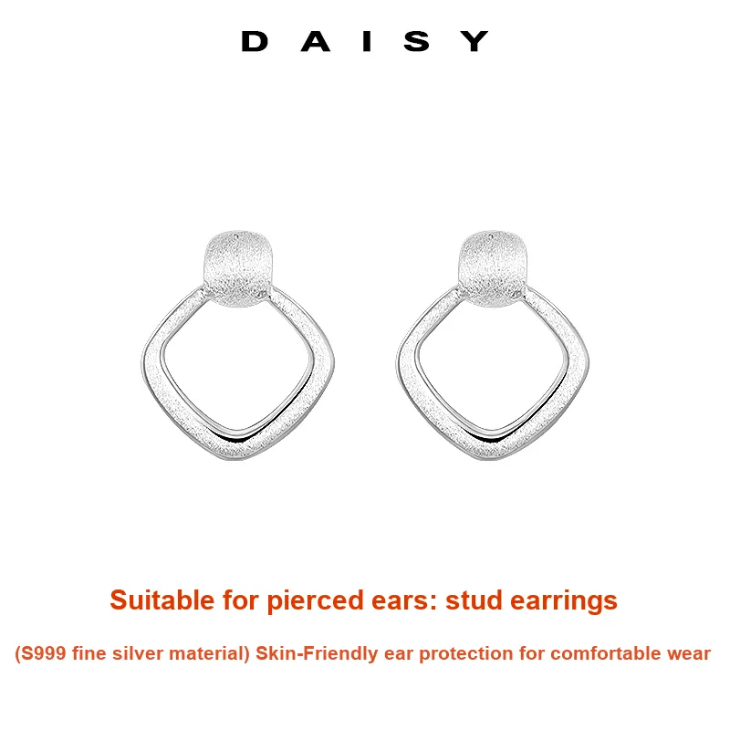 Daisy Dream Full Sterling Silver Earrings Women's-2