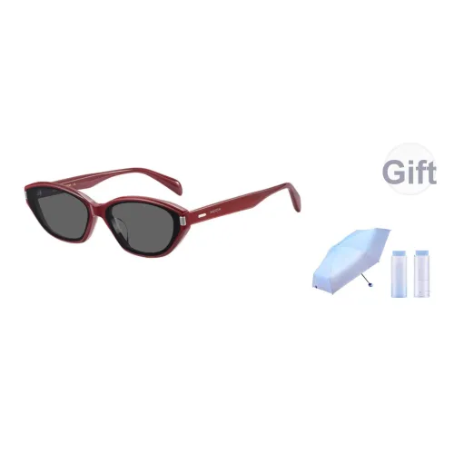 MUJOSH Кошачий глаз Весна Путешествие Защита от UV Солнцезащитные очки Унисекс Анкора Красный