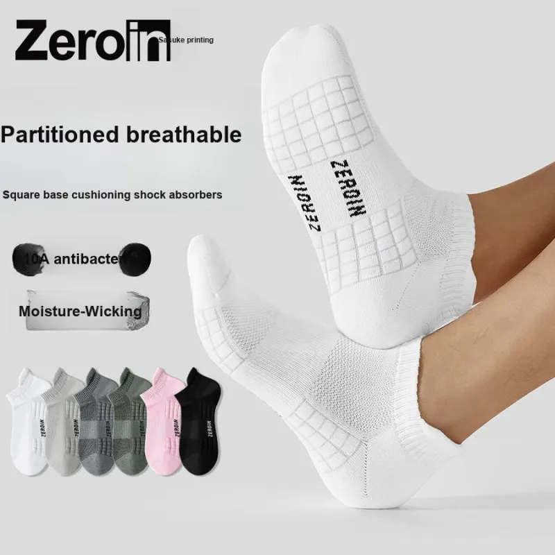 ZEROIN Ankle Socks Unisex Shopping Bag 5 Pack-56