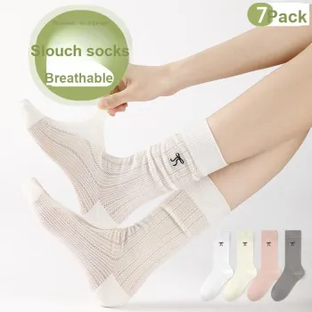 MIIOW Trend Party Series Mid Calf Socks Women's Shopping Bag 3 Pack