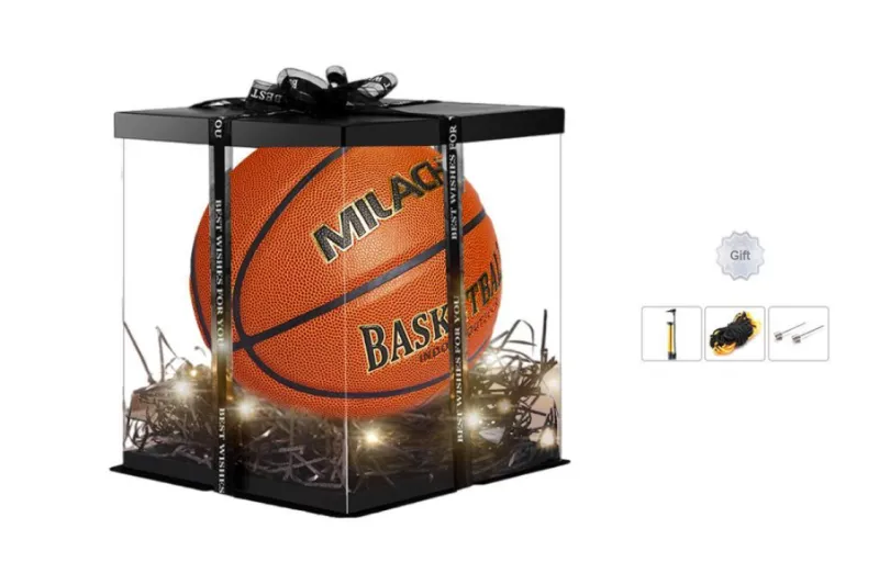 MILACHIC Microfiber Leather Basketball Brown Size 7 Training Unisex-3