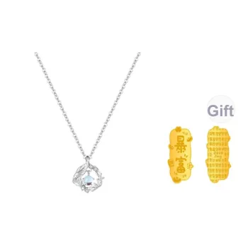 SFER Glass Cat Eye Necklaces Women's